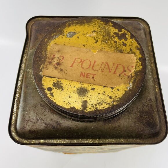 All In One Malted Milk Powder Chocolate 12lb Square Can Omaha NE Advertising Big - Picture 3 of 13